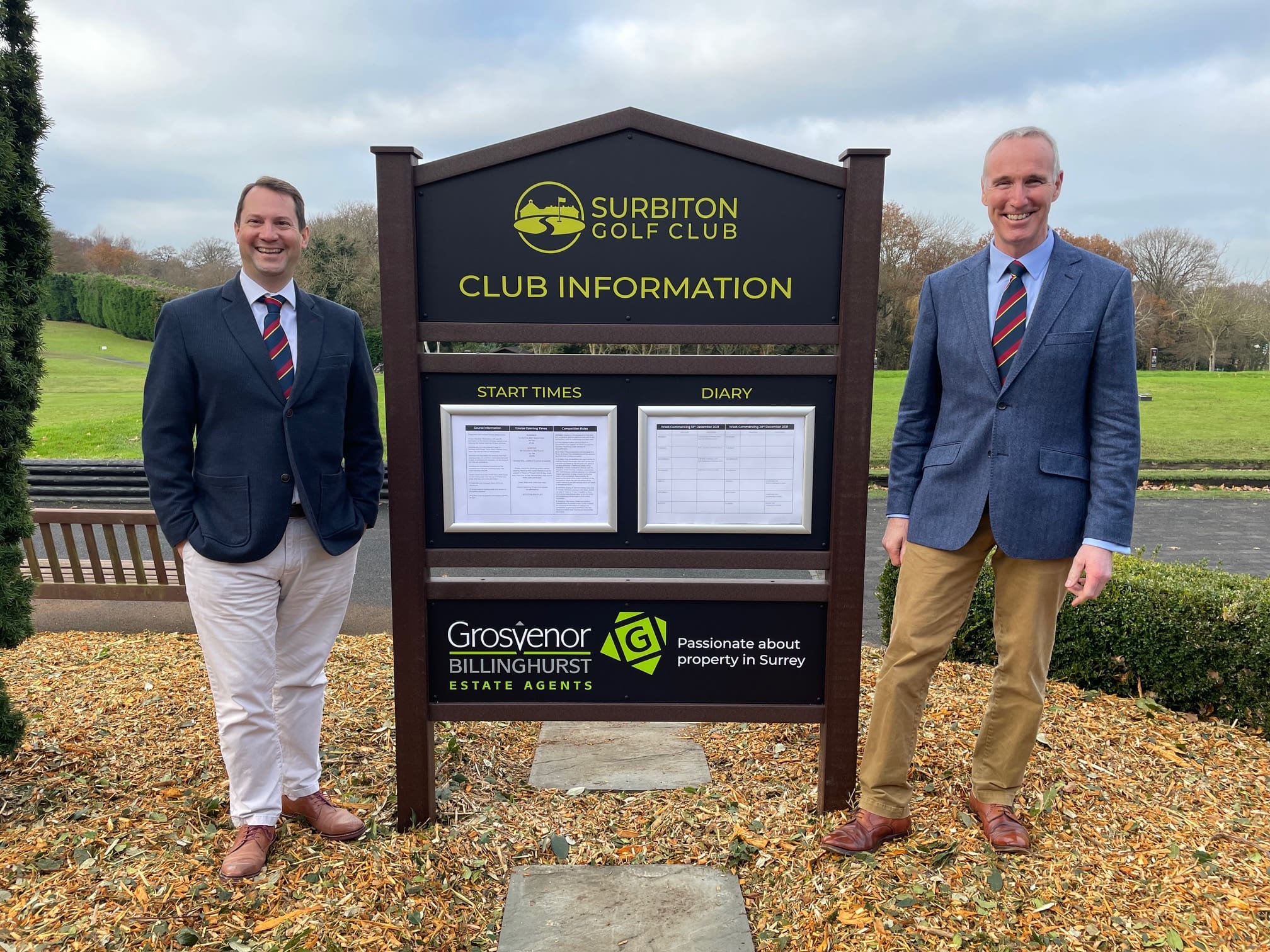grosvenor has agreed to sponsor surbiton golf club